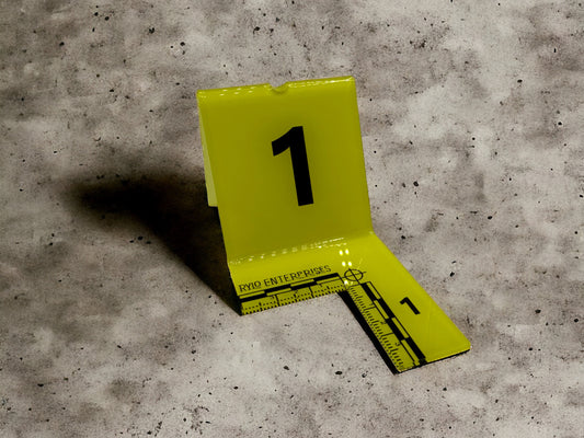 Miniature Crime Scene Evidence Marker Placard